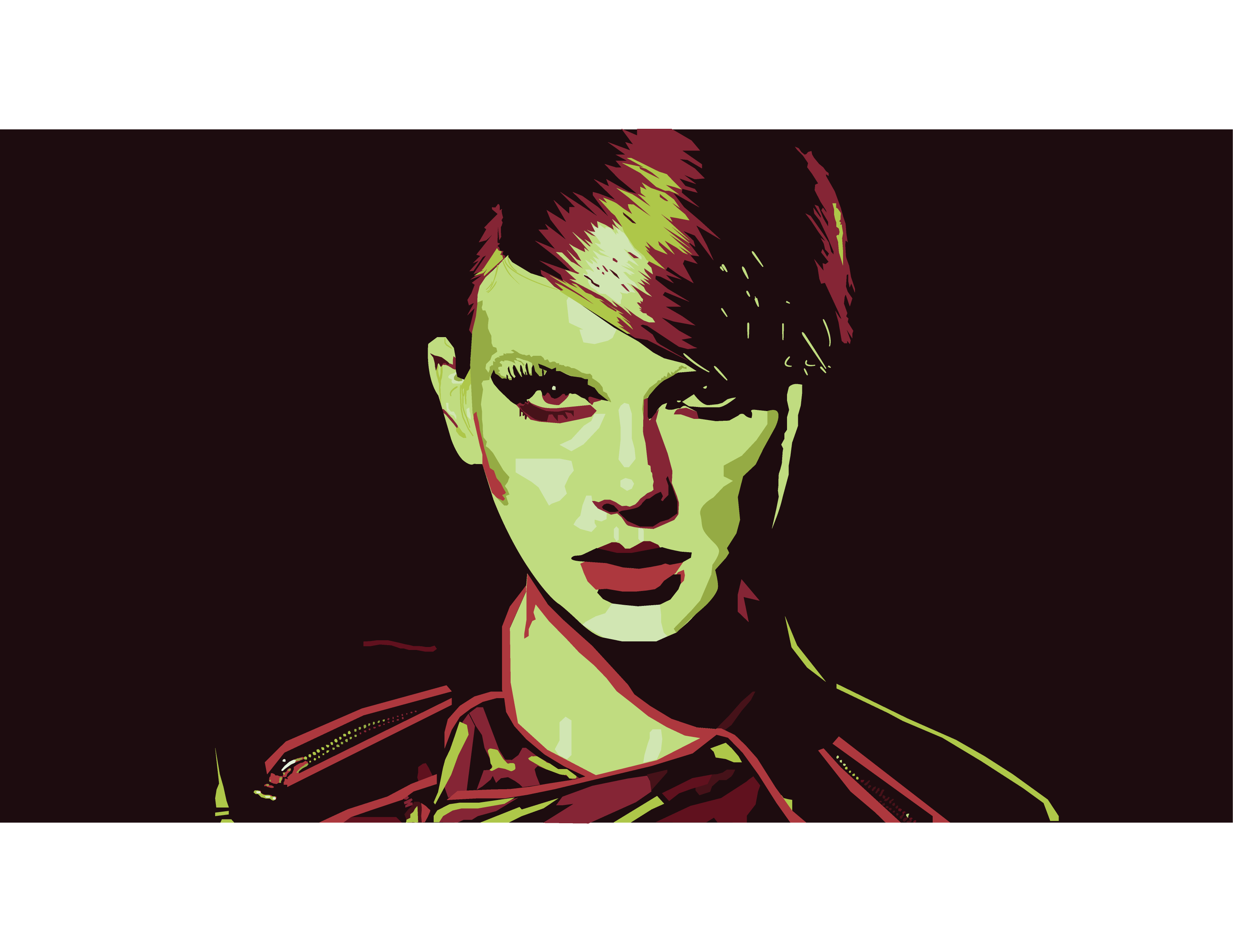 Taylor Swift Red and Green Design